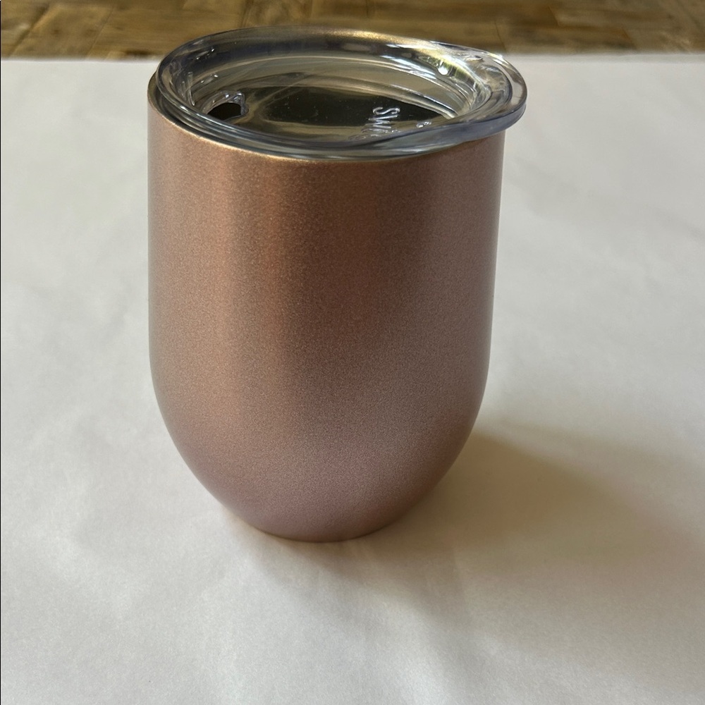 Swig 12oz Metallic Rose Hold Wine Tumbler